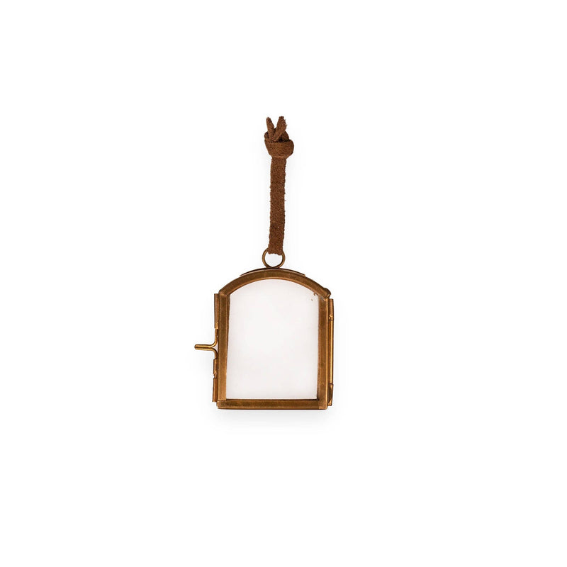 Window Pane Brass Hanging Frame
