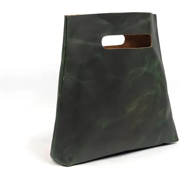 Minimalist Handmade Handbag | Full Grain Leather Grocery Bag