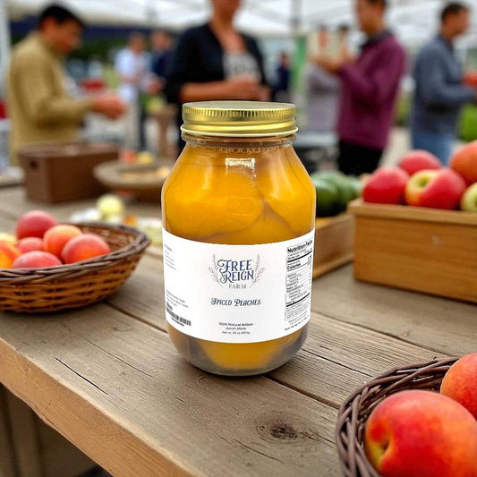 NEW Amish Made Spiced Peaches—All Natural.