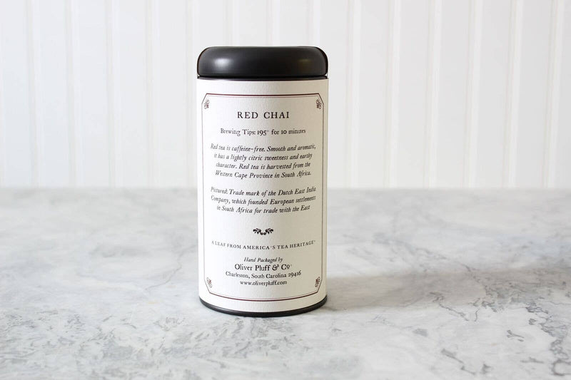 Red Chai -  20 Caffeine-Free Teabags in Signature Tea Tin
