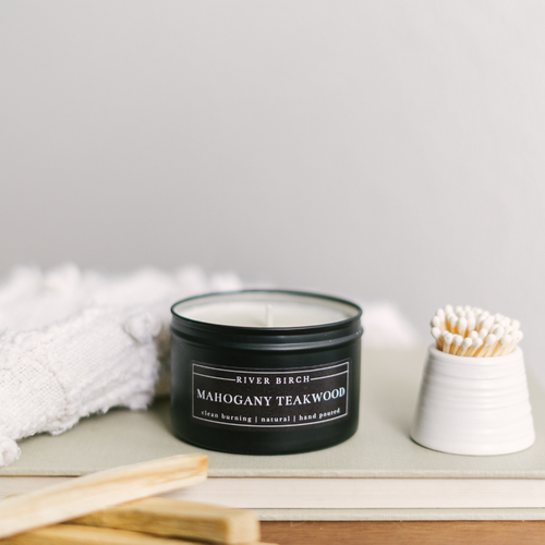 8oz Mahogany Teakwood - Black Tin