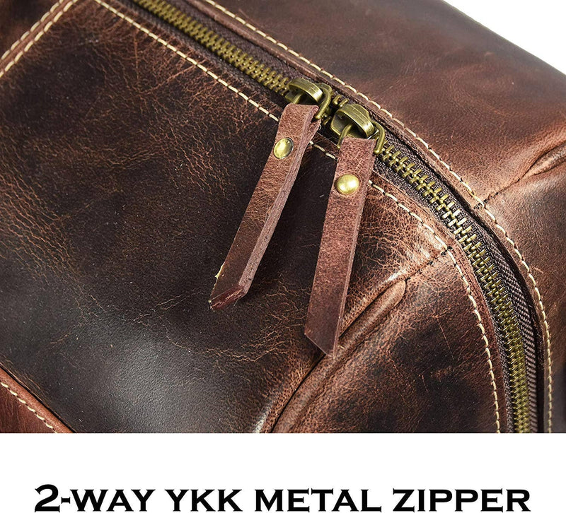 Tuzech Large Duffel Luggage leather Travel Bag Duffel bag Gym Bag Airplane cabin Approved Carry On Overnight Leather Weekender Mens Duffle Bag For Men and Women 20 Inch