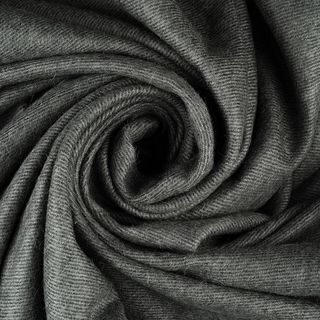 100% Baby Alpaca Throw - Carbon