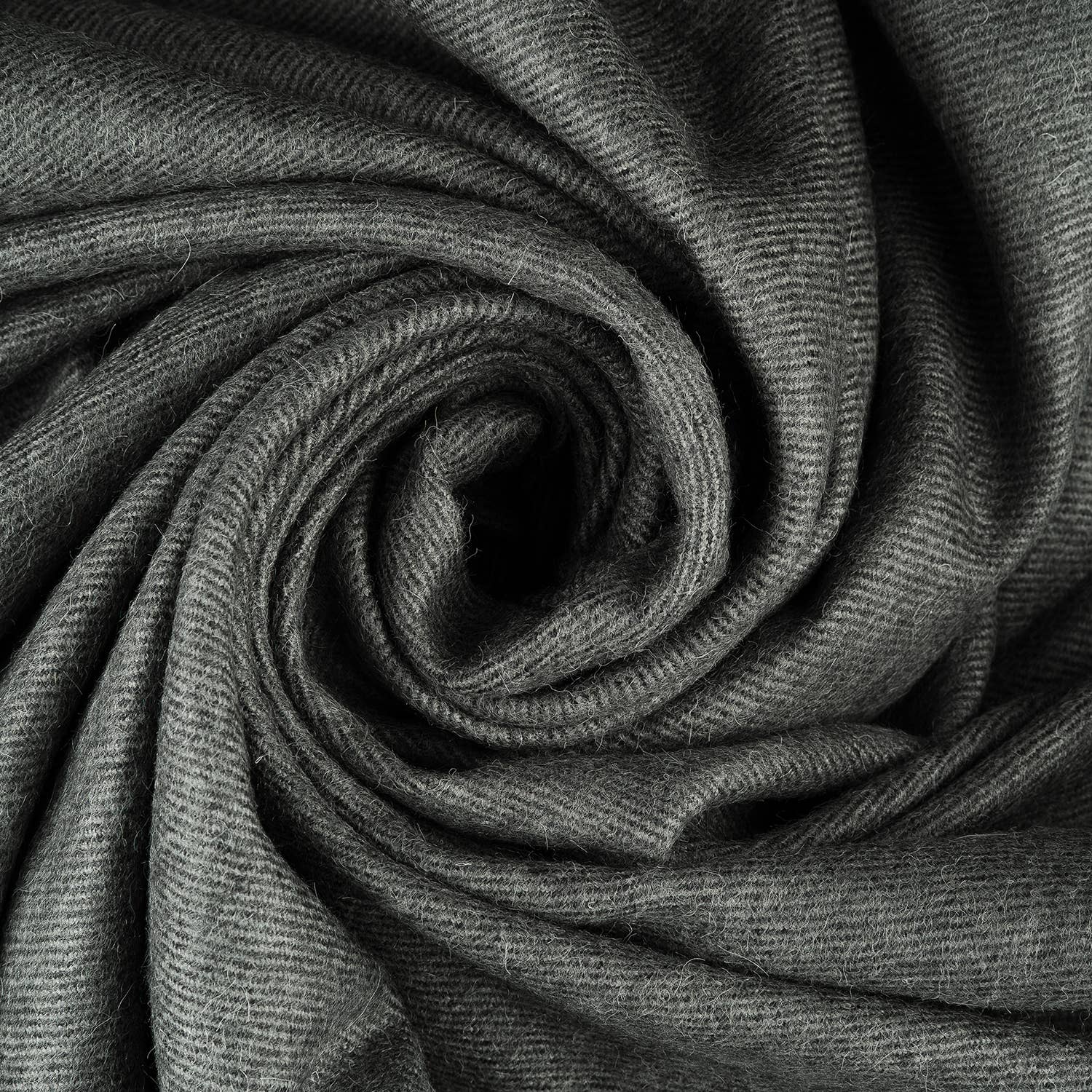 100% Baby Alpaca Throw - Carbon