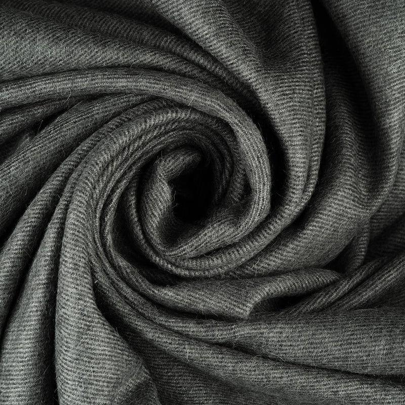 100% Baby Alpaca Throw - Carbon