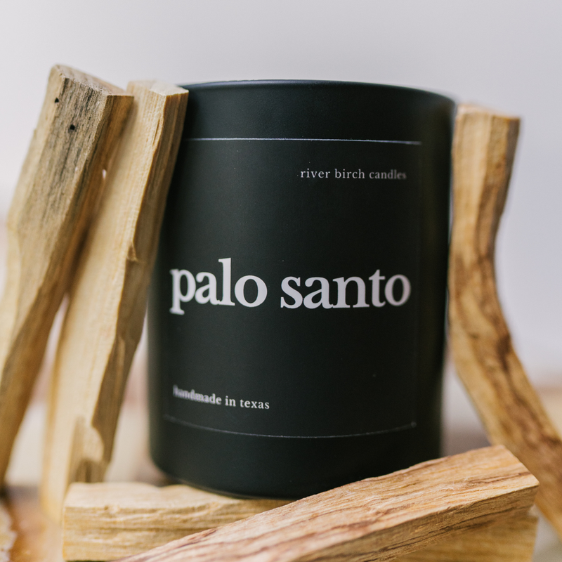 10 oz Palo Santo - Black Matte  - Soy Candle