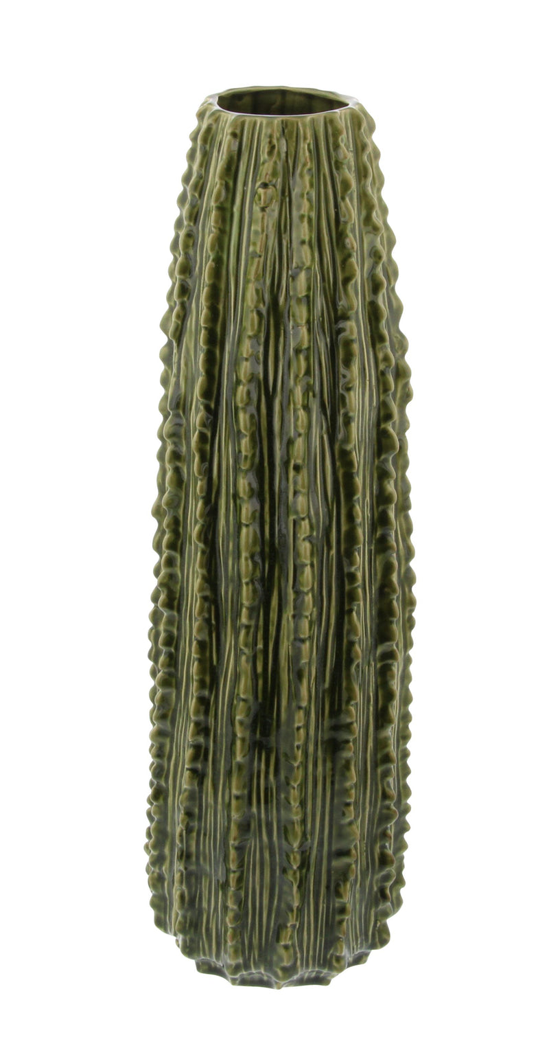 A-62196: CERAMIC CACTUS VASE 6"W, 20"H