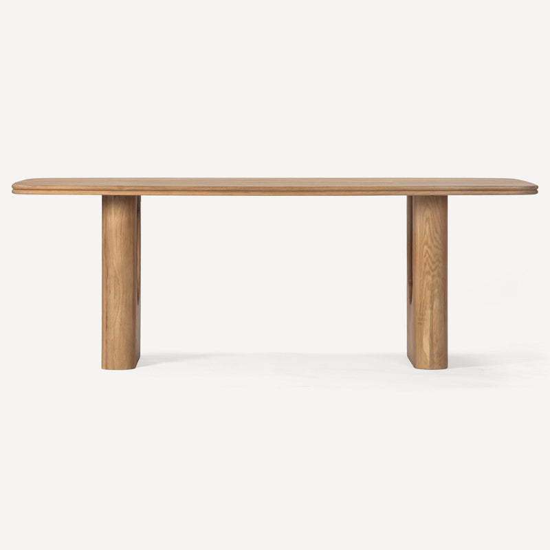 Layered Solid Oak Dining Table