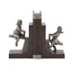 A-64717: POLYSTONE BOY & GIRL BOOKEND PAIR 4"W, 8"H