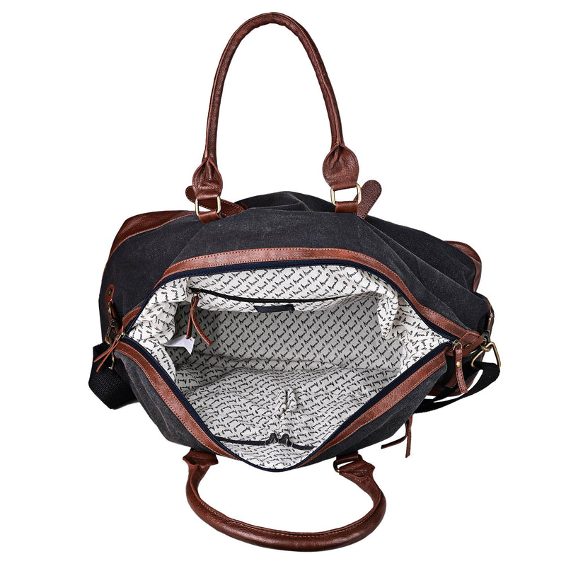 EXPLORER DUFFLE, NAVY  M-1842 (ORIGINAL LEATHER)