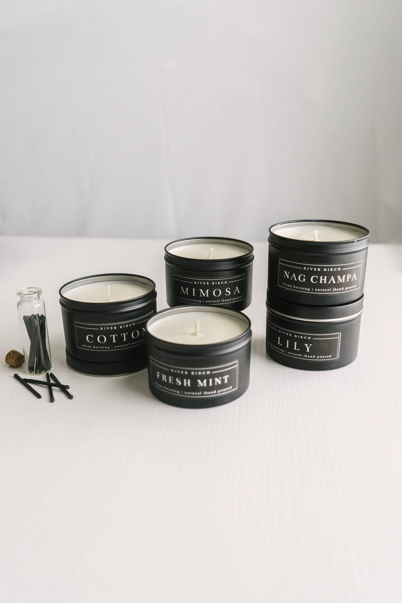 8oz Patchouli Amber - Black Tin