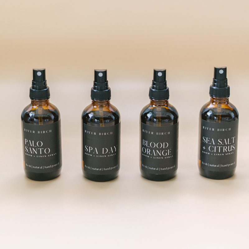 Palo Santo - 4 oz Amber Glass Room + Linen Spray