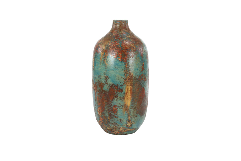 A-68675: TERRACOTTA VASE 10"W, 20"H