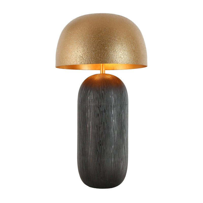 Hecami 2-Light Black and Gold Table Lamp