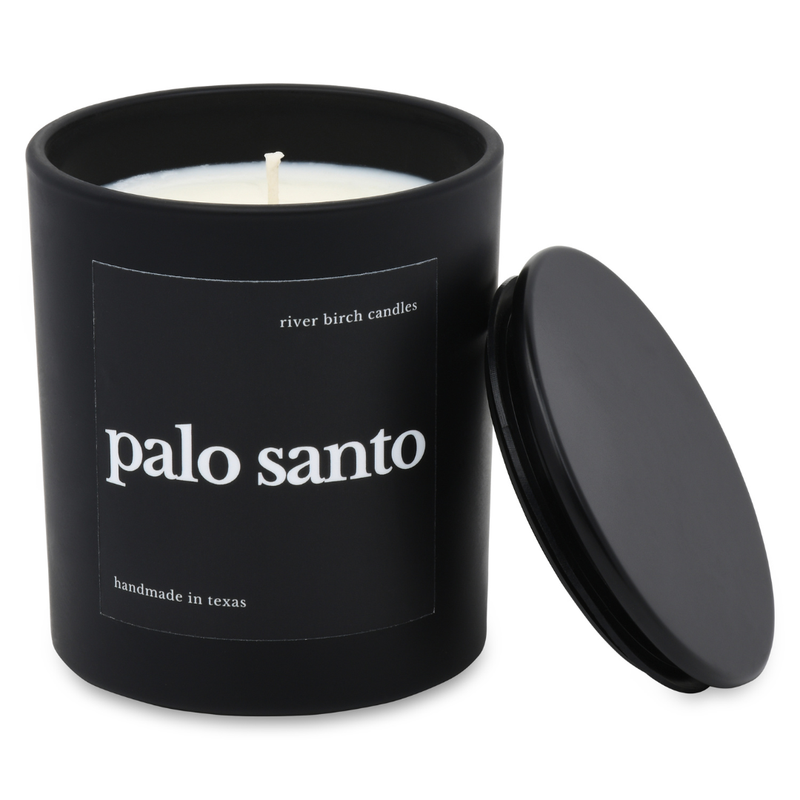 10 oz Palo Santo - Black Matte  - Soy Candle