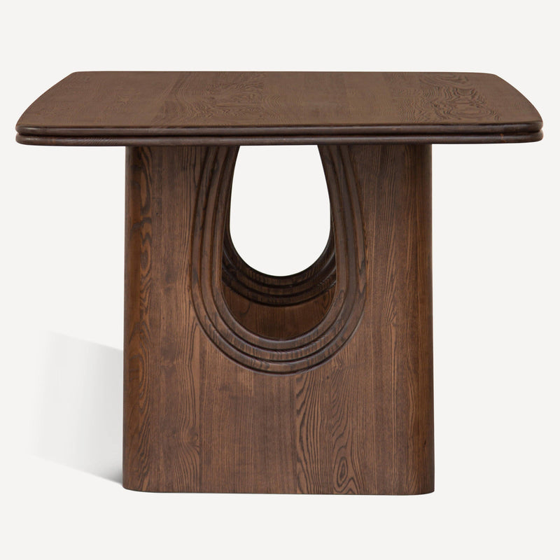 Layered Solid Oak Dining Table