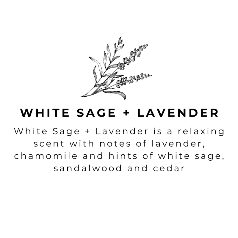 White Sage Lavender- 16 oz Amber Glass - Handmade -Hand Soap