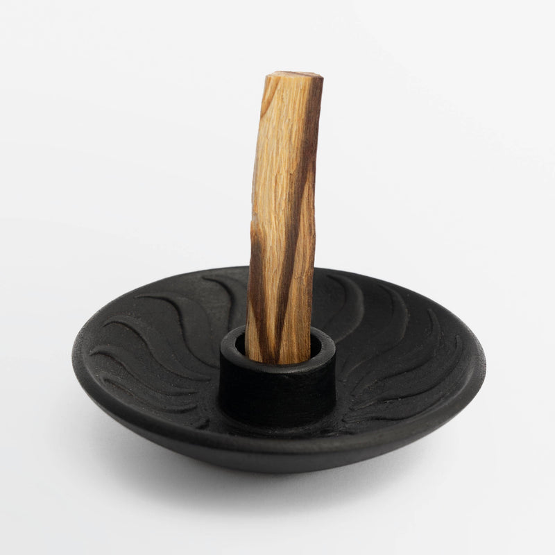 Chulucanas Black Matte Ceramic | Palo Santo Holder