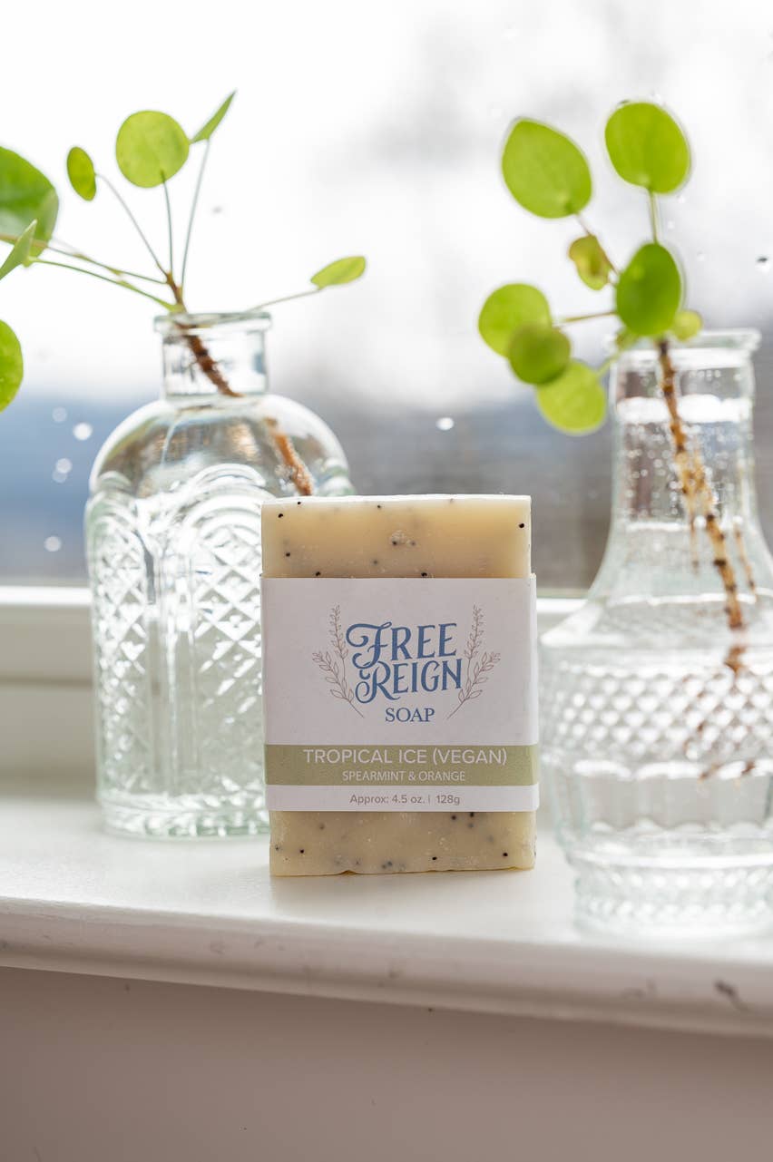 All Natural Essential Oil Vegan Soap  (2 scents)