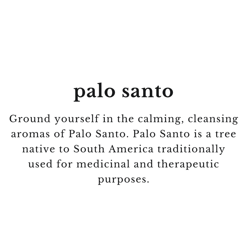 10 oz Palo Santo - Black Matte  - Soy Candle
