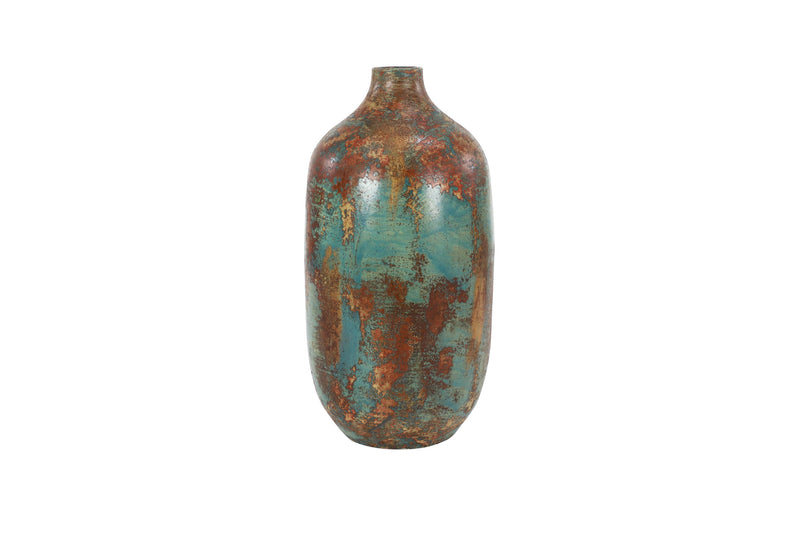 A-68675: TERRACOTTA VASE 10"W, 20"H