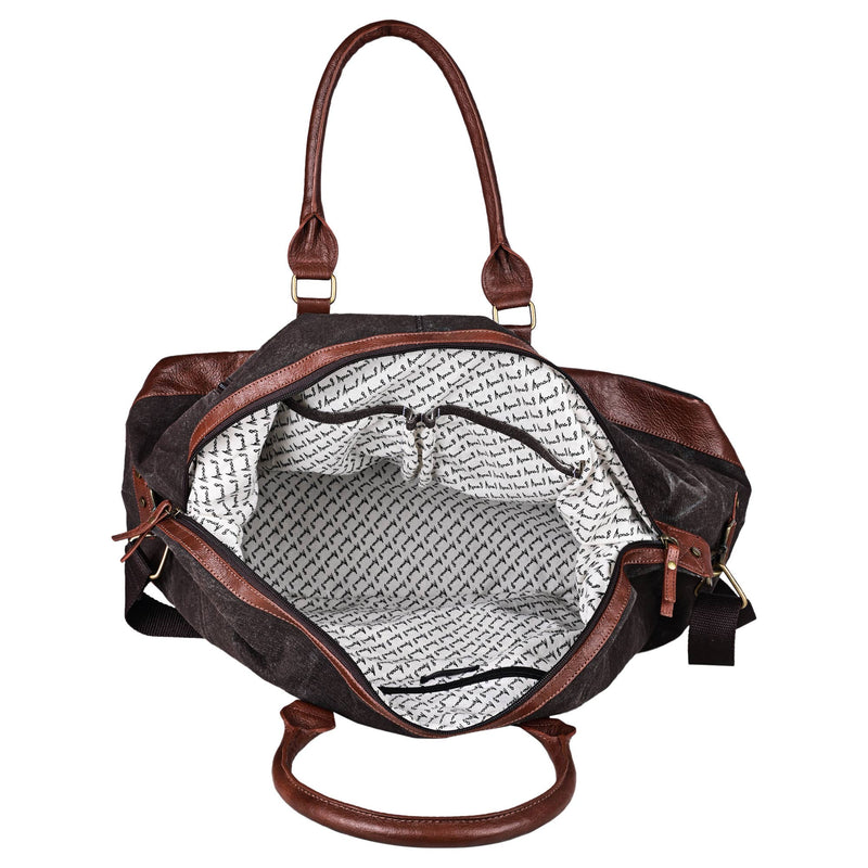 EXPLORER DUFFLE, CHOCOLATE  M-1848 (ORIGINAL LEATHER)