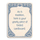 As Is Tradition - Funny Birthday Card