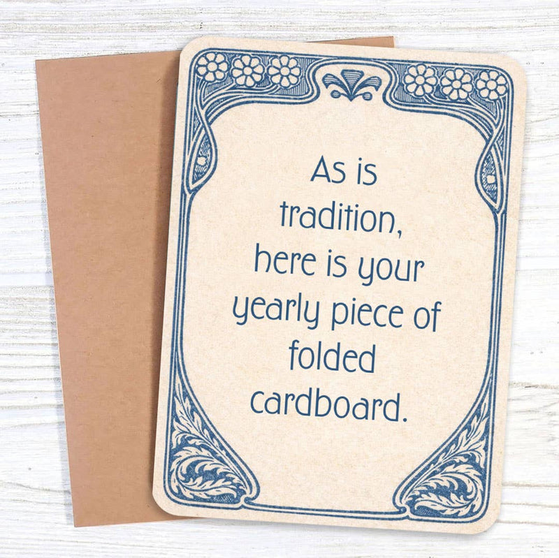 As Is Tradition - Funny Birthday Card