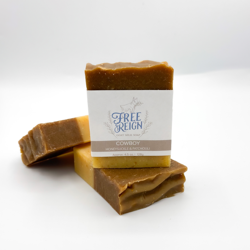 Cowboy Goat Milk Soap - Sweet & Earthy Essential Oil Soap