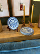 small blue plates
