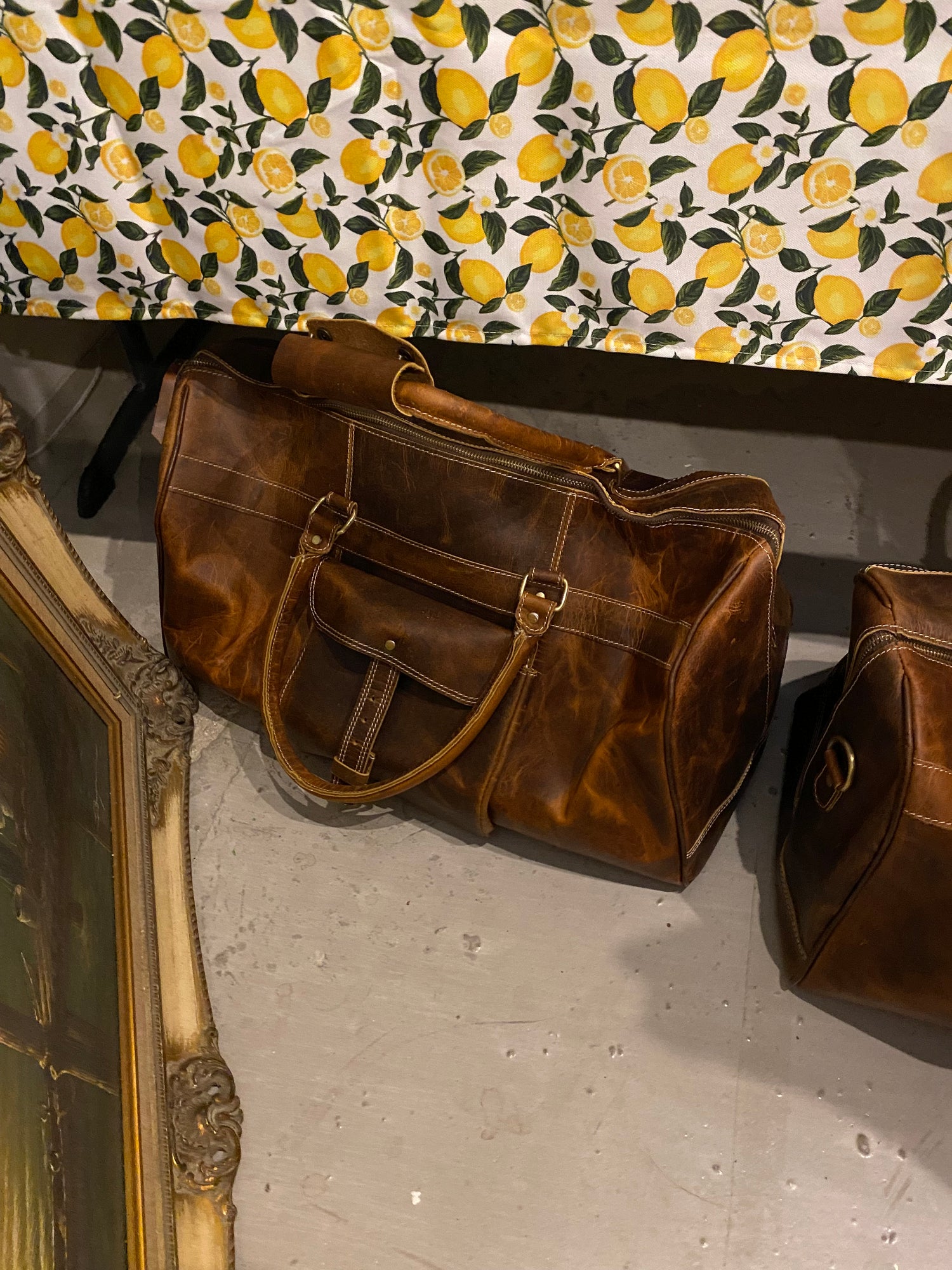 Leather Bags w/ Small Pockets