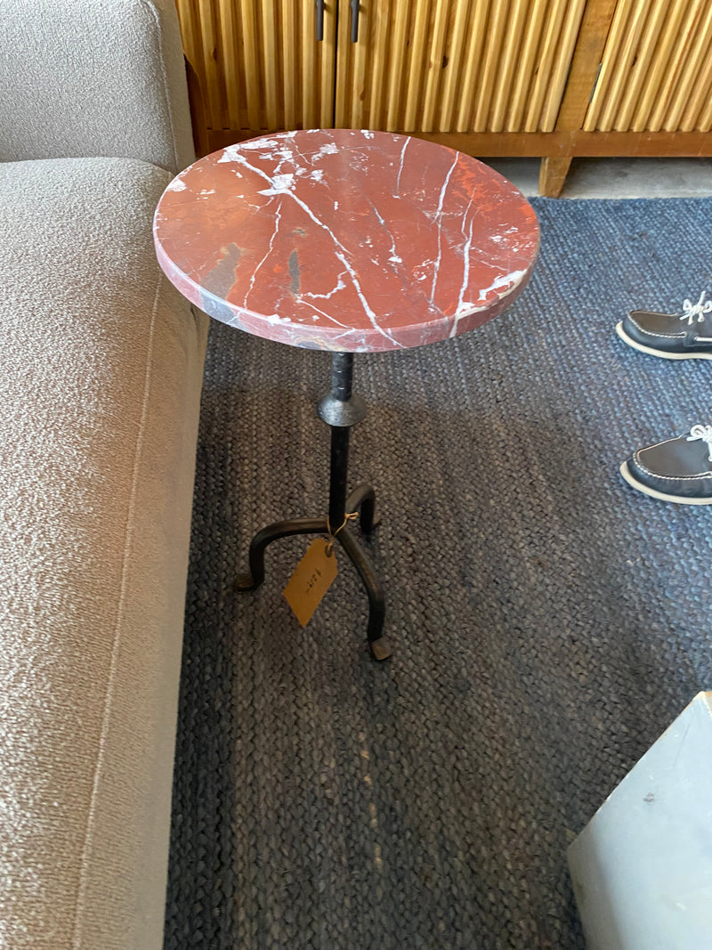 Red Marble Table