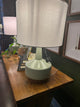 Mint Lamp/Wood Base
