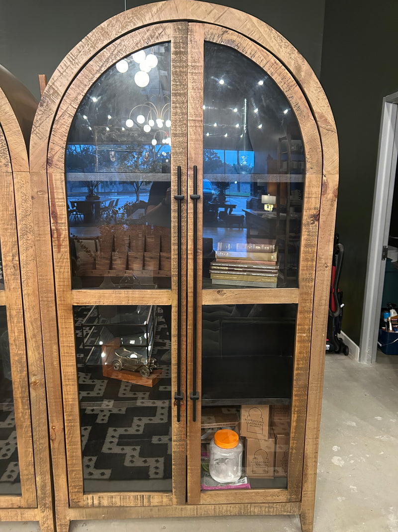 Arched Double Door Bookcase