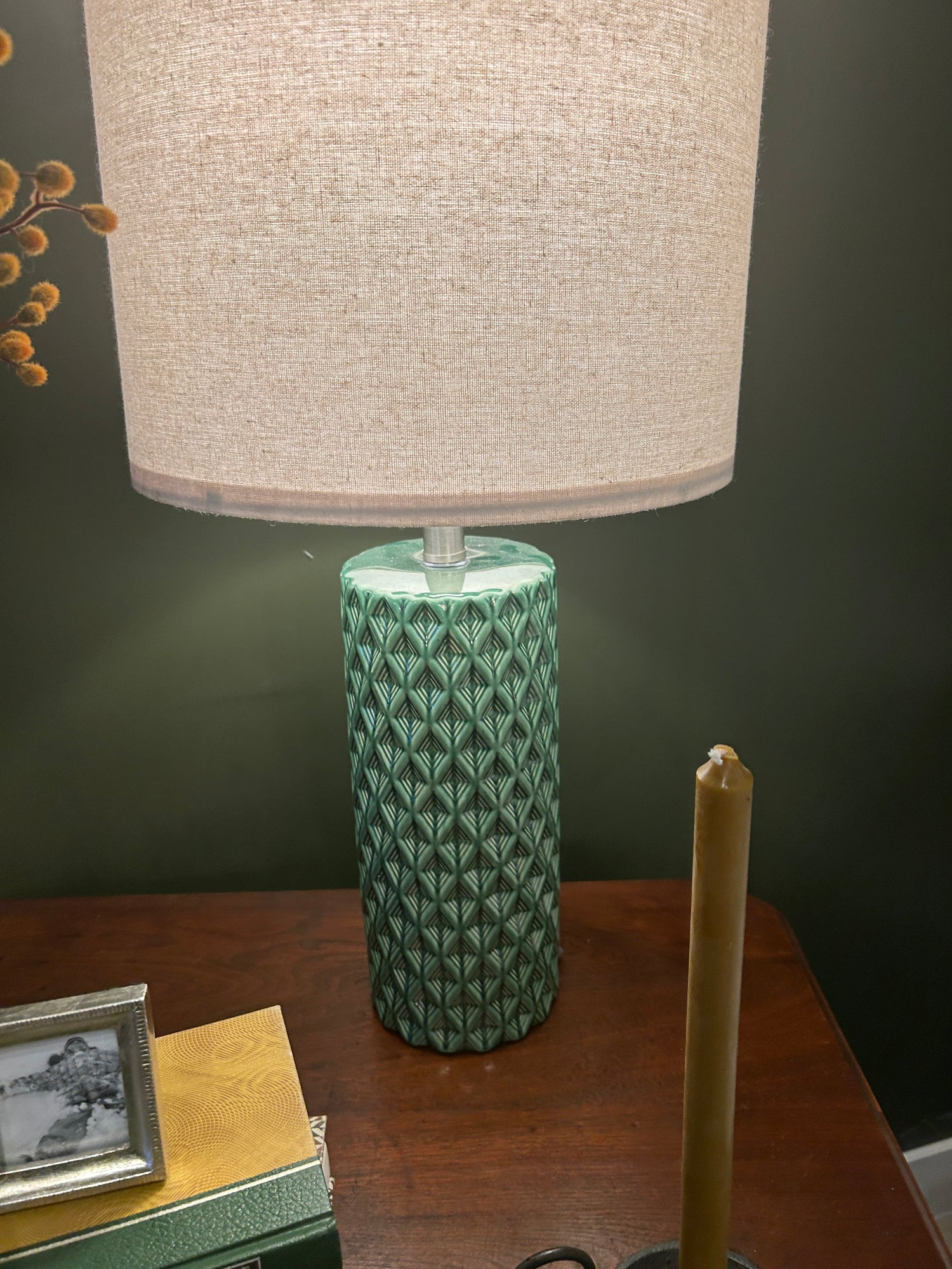 Green Glazed Lamp