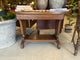 Oak Library Table with Drawer