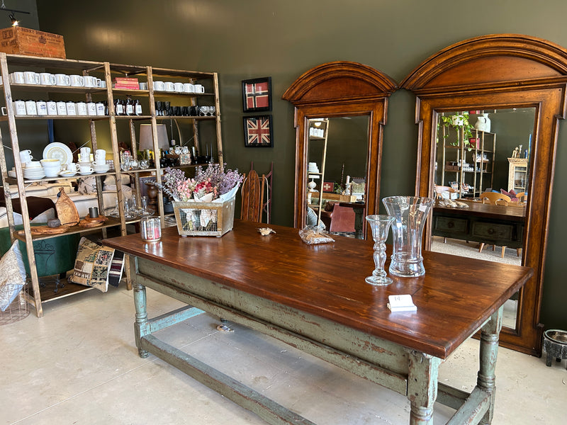 Solid Wood Leaning Mirror