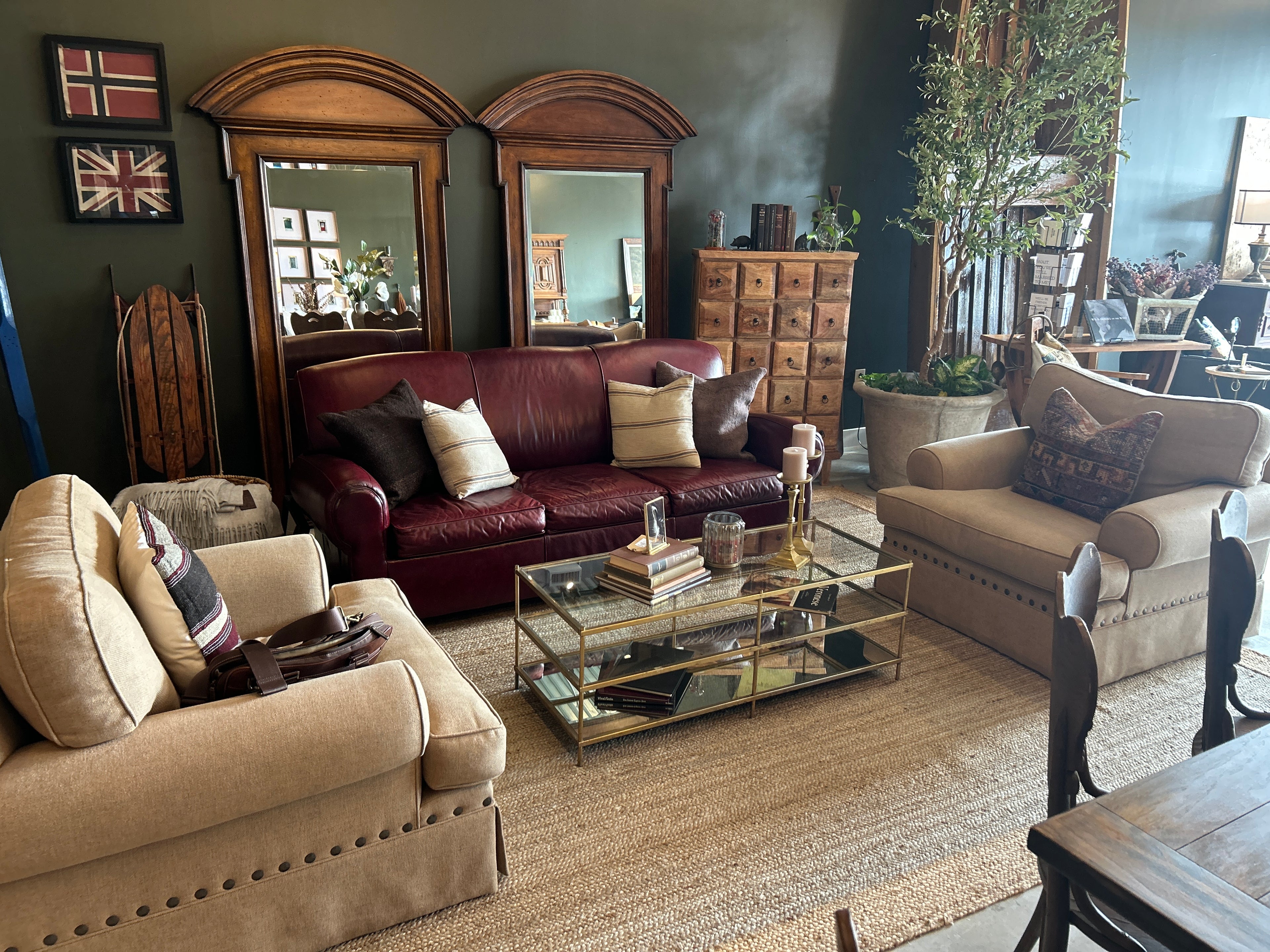 Brass/Glass Coffee Table