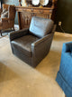 Pottery Barn Tyler Leather Swivel Chair