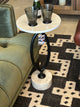 Marble and Black cocktail table