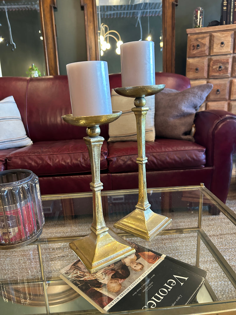 Gold Candle Holder Set