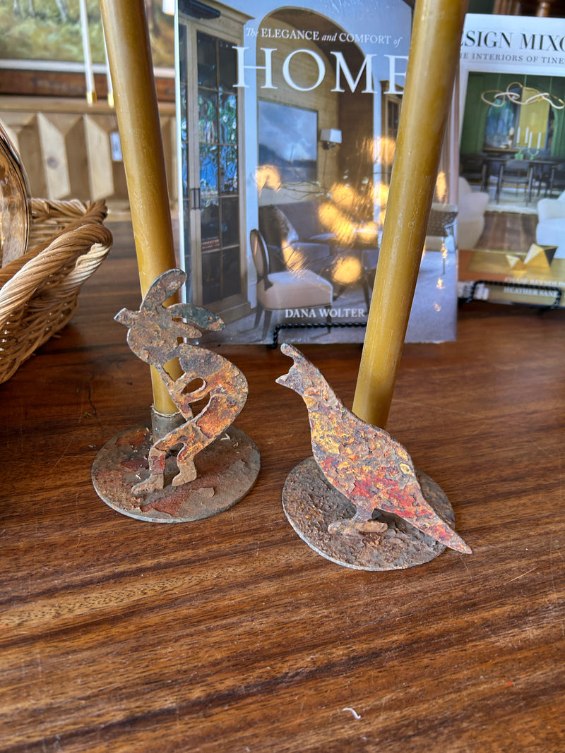 Rustic Candle Holder Set