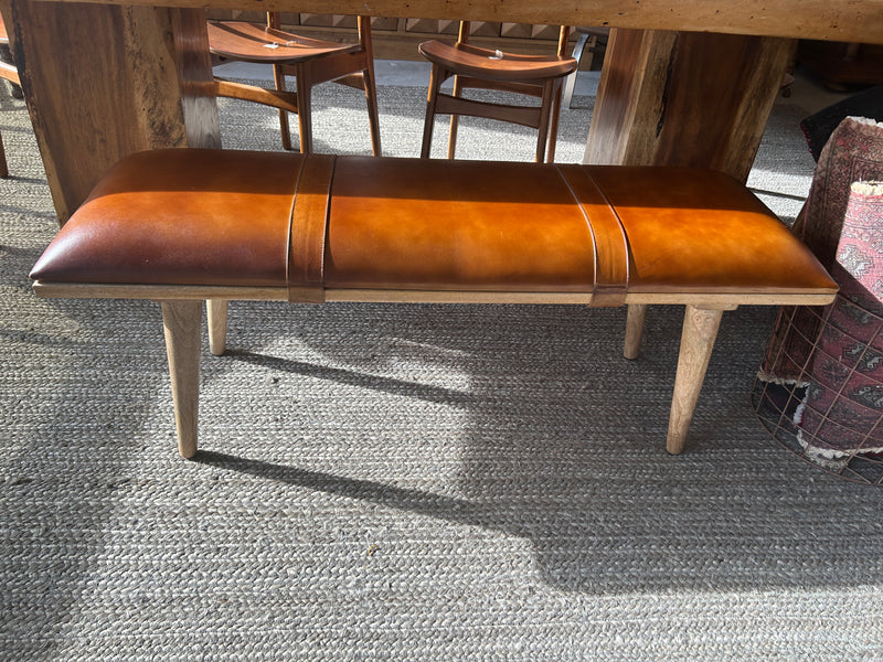 Leather Bench