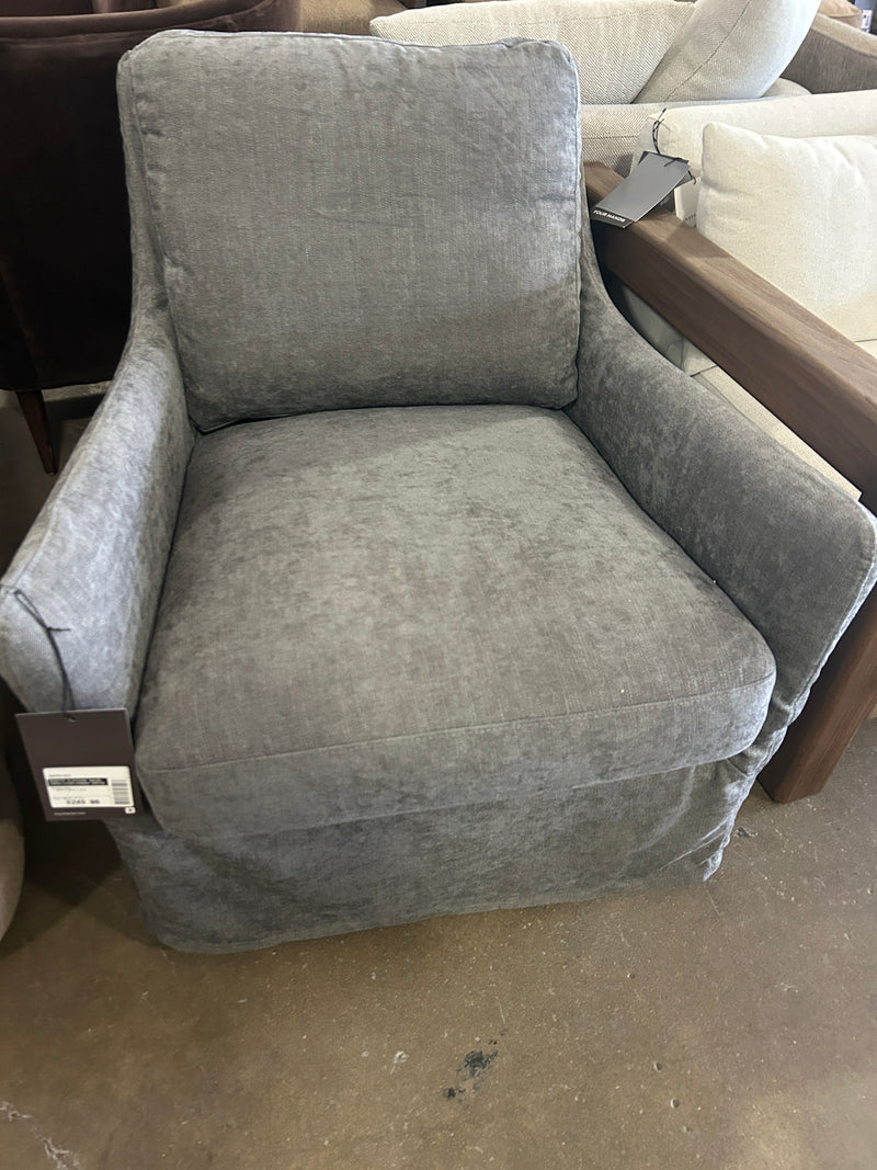 Fourhands Slip-Cover Chair: Slate Blue