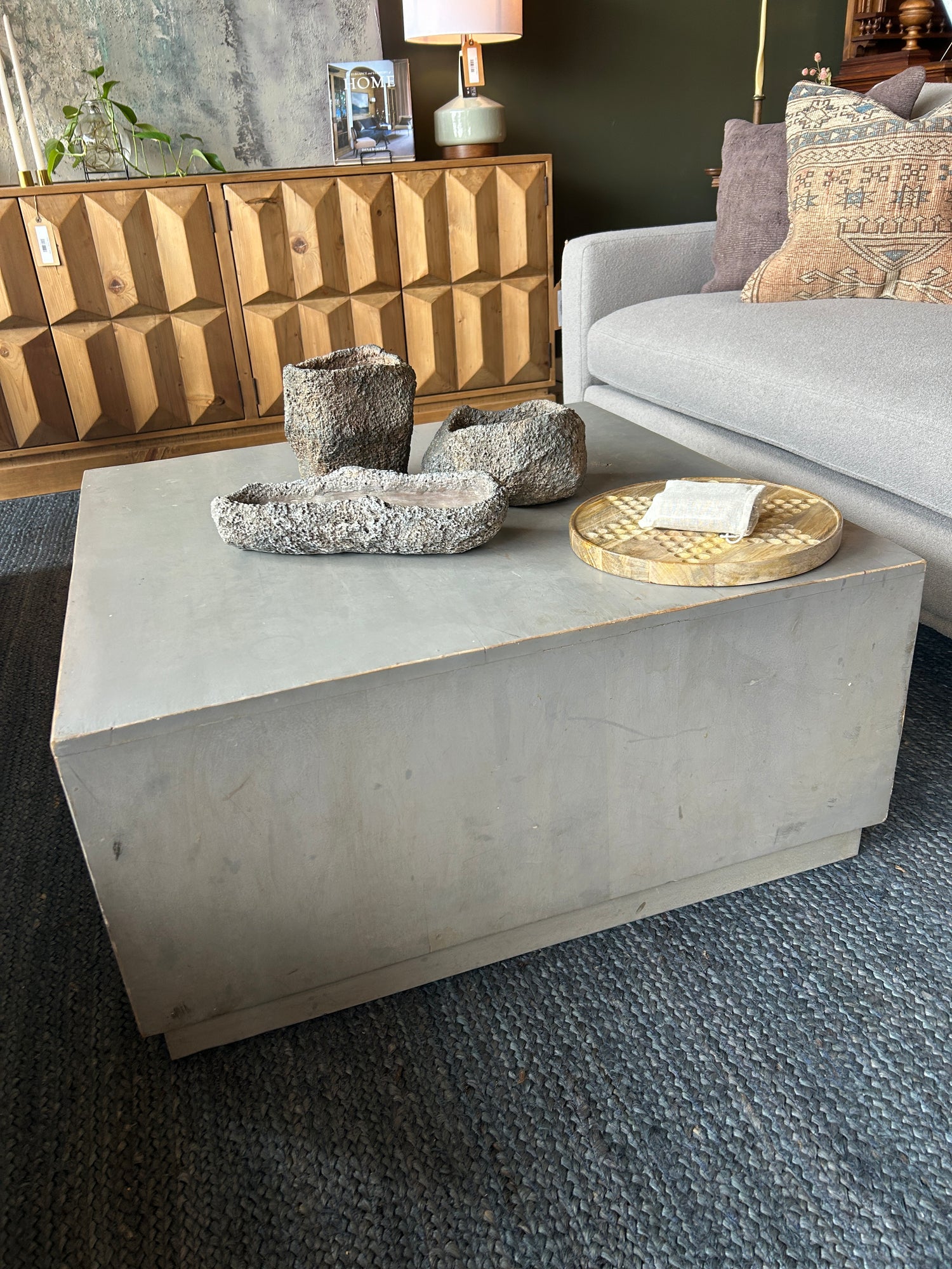 Square Gray Coffee Table