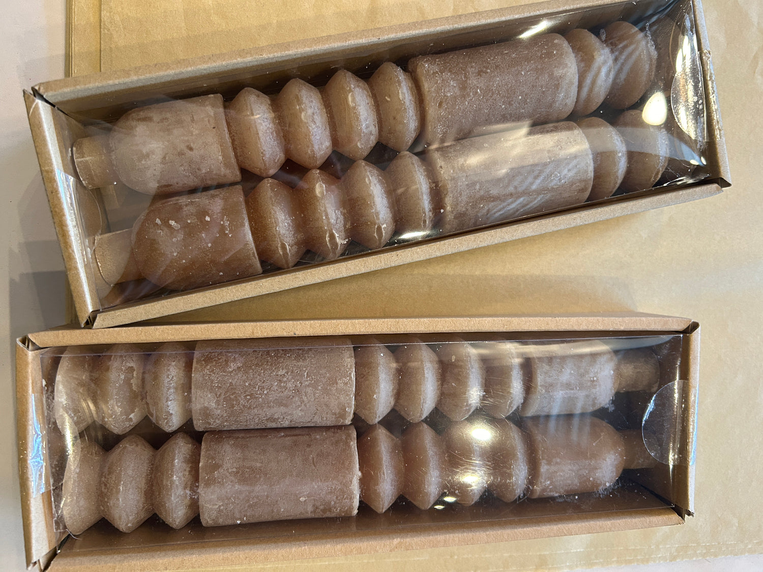 Cappuccino Unscented Candlesticks 10"