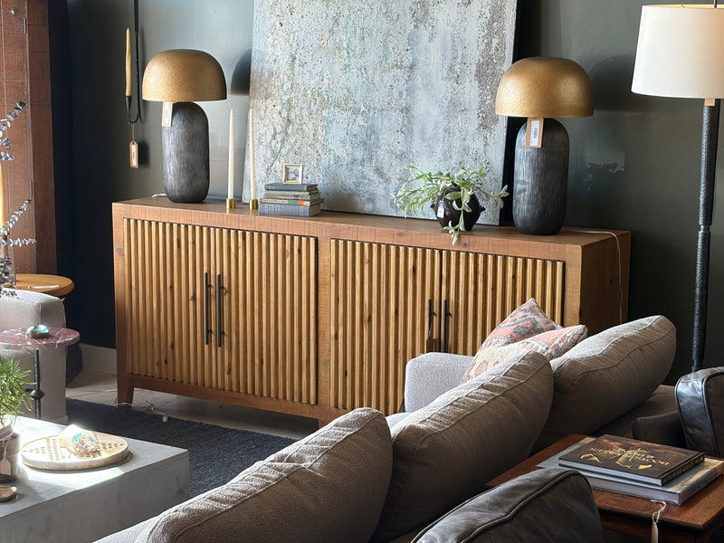 Fluted Door Hutch/Console