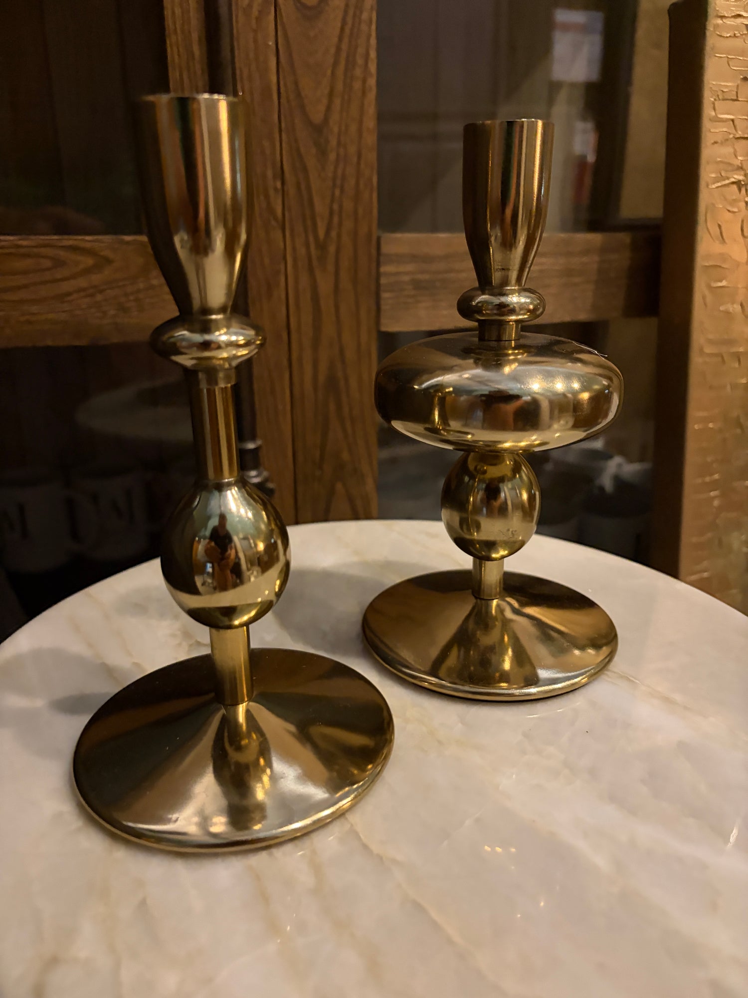 Brass Buble Candle Sticks