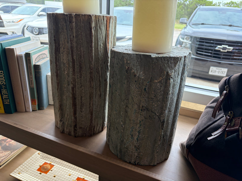 Log Candle Holder