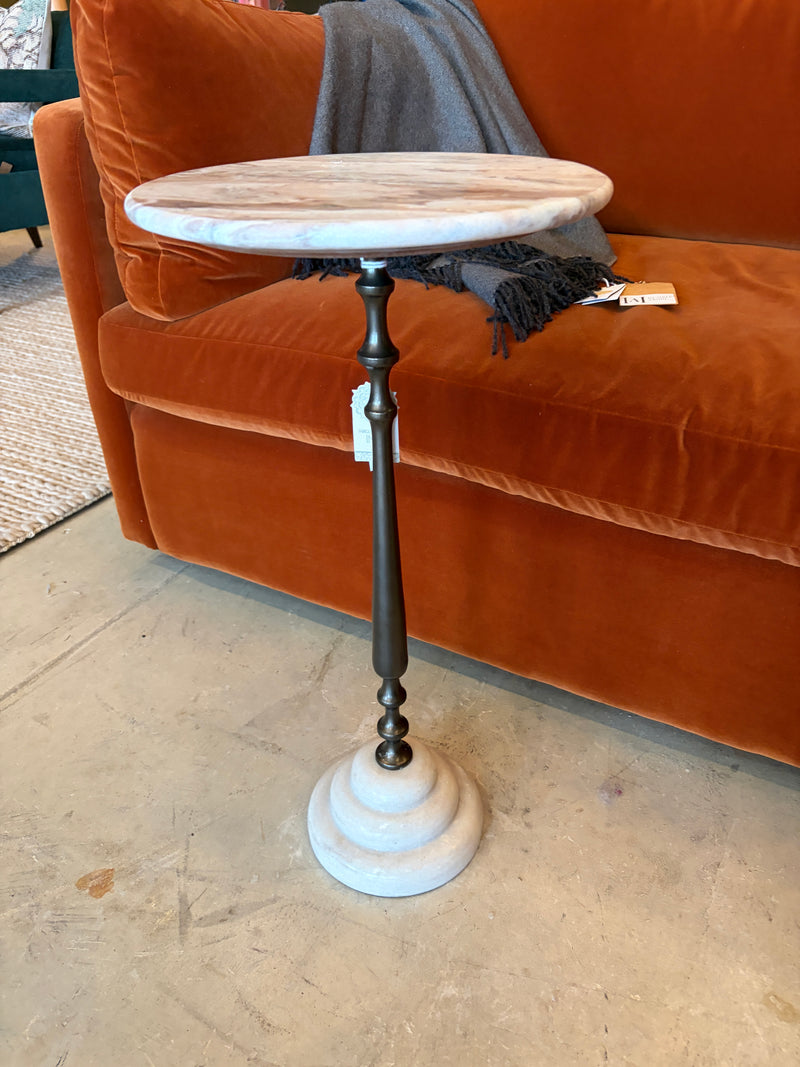 Cream & Brass Martini Table